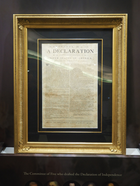 bostonská originální kopie Deklarace nezávislosti