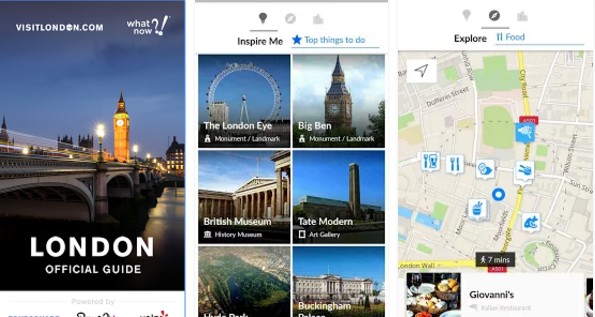 Londýn - Aplikace London Official Guide