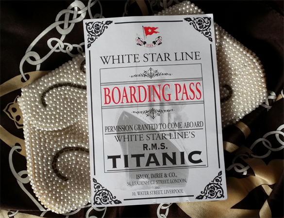 Boarding pass na Titanic