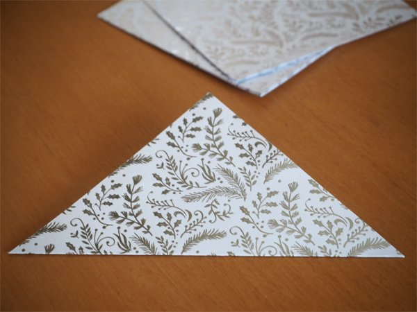 Výroba origami - krok 1