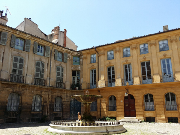 Historické centrum v Aix en Provence