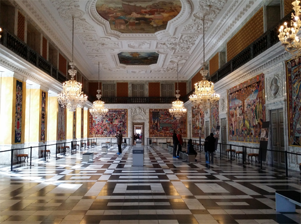 Královský sál na zámku Christiansborg